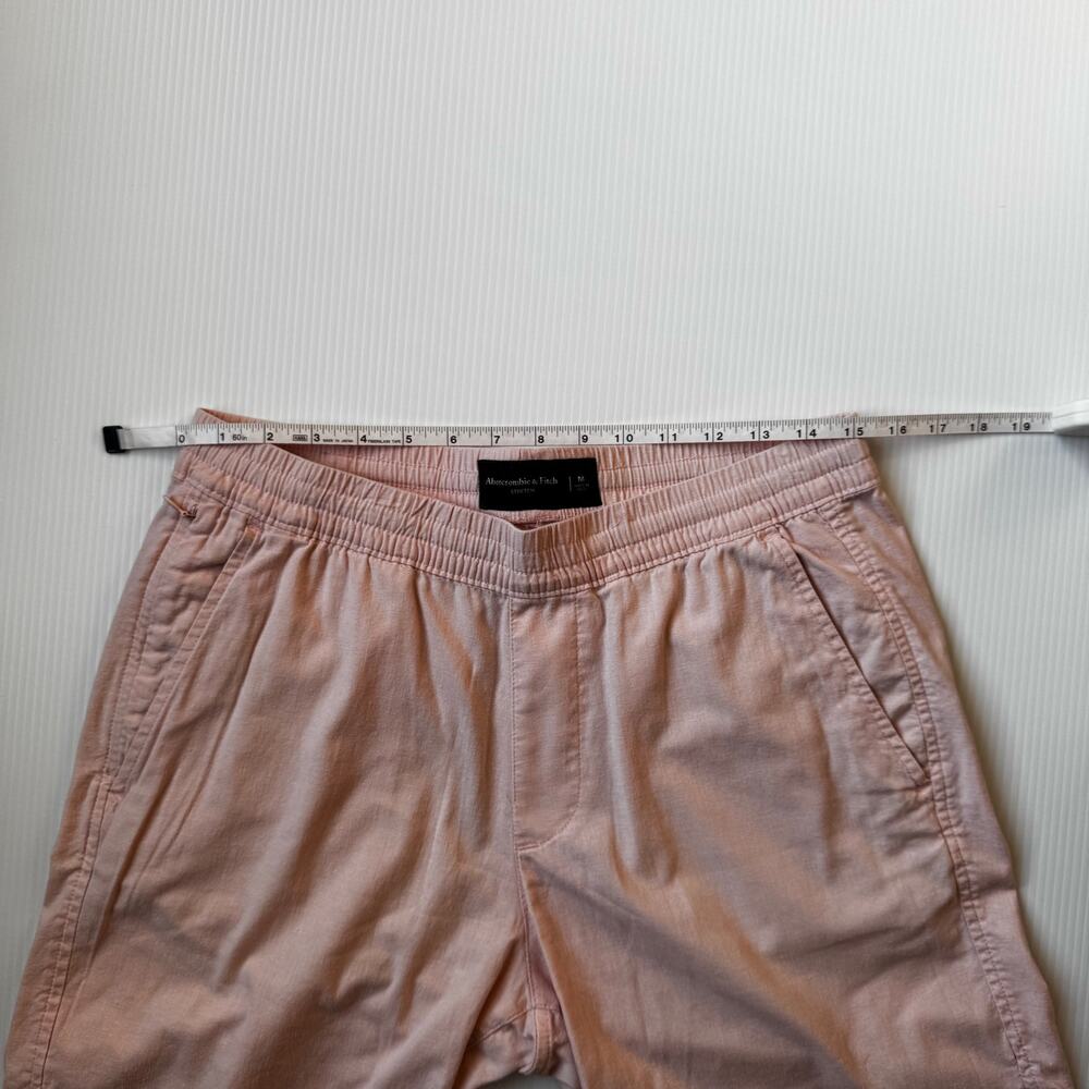 Abercrombie Linen Cotton Shorts Mens Medium Coastal Euro Vacation Cruise Pockets - Picture 9 of 14